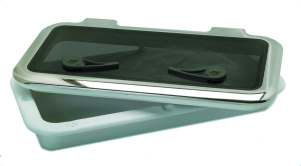 CLASSIC RECTANGULAR HATCH WITH OFF WHITE INNER FRAME